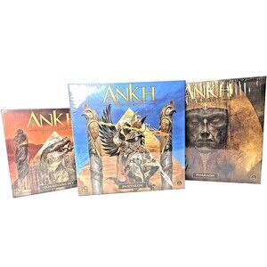 NEW Ankh: Gods of Egypt ~3 Boardgames Pantheon + Pharaoh/ Guardians